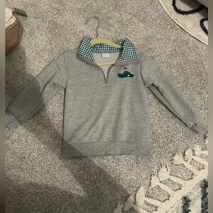 Boys Golf Three Quarter Zip Top 2T